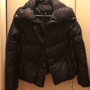 BCBG MAXAZRIA BLACK PUFFER JACKET